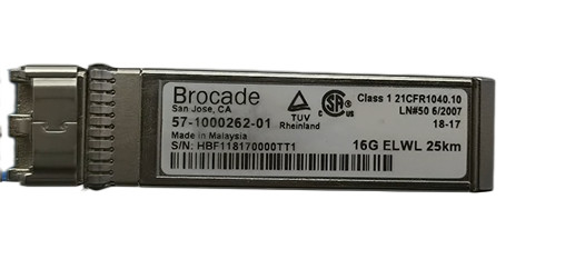 57-1000262-01 FC SFP+ 송수신기 SFP+16G ELWL 1310nm 25 킬로미터 단일모드를 두드러진 무늬로 장식하세요