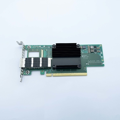 MCX653105A-ECAT 단일 QSFP56 네트워크 카드 인피니밴드 및 이더넷 (황 및 광)