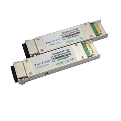 20Km 10G SFP 모듈 1270nm 1330nm 10GBASE-BX XFP MSA 로에스