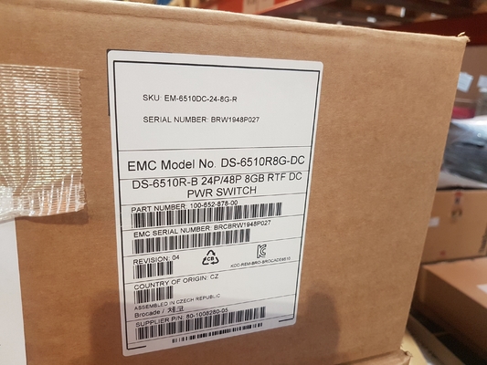 EMC DS6510B 24 공항 활동적 8GB 브로케이드 샌 스위치 EM-6510-24-8G-R