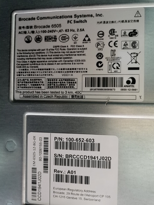 16Gb SFP+ 8 액티브 포트 브로케이드 샌 스위치 델 EMC 커넥트릭스 DS 6505B