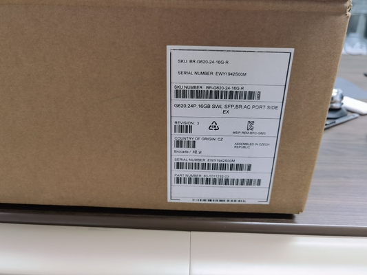 기억 장치가 네트워크되어 있는 델 브로케이드 G620은 24 액티브 포트 BR-G620-24-16G-R를 바꿉니다