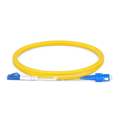 SC UPC 두 부분으로 된 섬유 패치 케이블 OS2 단일모드에 대한 5m LC UPC