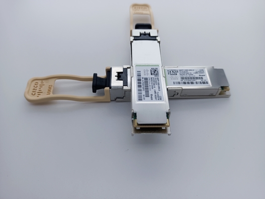 MPO-12 연결기와 시스코 QSFP-100G-SR4-S 10-3142-01 QSFP28 100G SR4 100m OM4 MMF 광학 모듈