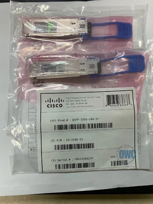 1310nm 10 킬로미터 100G QSFP28 모듈, 시스코 QSFP-100G-LR4-S 10-3146-01
