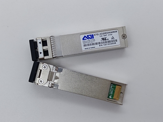 SFP+ DWDM 이중 LC 10G 40km SMF 송수신기 AOI A7ELXD20EDMA0609 광학