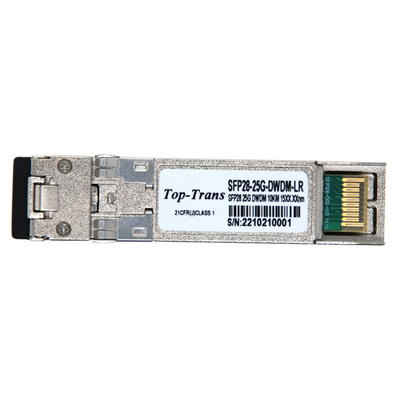DWDM 광 모듈 25G SFP28 송수신기 SMF 1270nmTx/1330nmRx 10km LC DOM