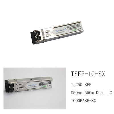 수염 SFP-1G-SX SFP 1.25G 850nm LC 두 부분으로 된 광 송수신기 모듈 다중 모드