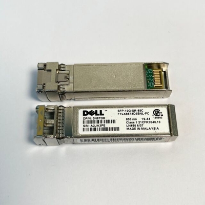 델 FTLX8574D3BNL-FC 10Gb/S 850nm SFP+ SFP-10G-SR-85C 광 송수신기 모듈