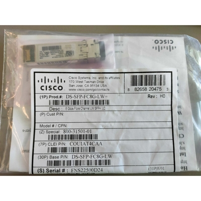 시스코 8Gbps DS-SFP-FC8G-LW 파이버 채널 SFP+ 모듈 장파장 광학