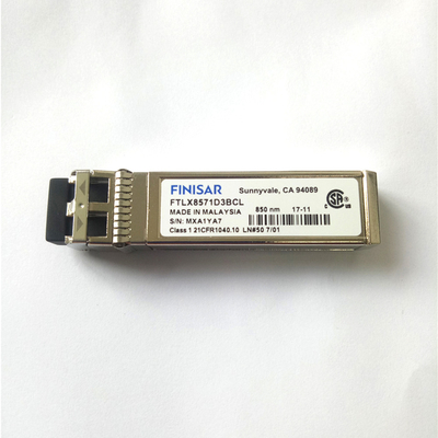 10GBASE-SR/SW 10G 이더넷을 위한 FTLX8571D3BCL 850nm 다중 모드 데이터콤 광학 모듈 피니사 10G SFP+