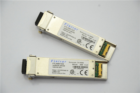 10GBASE-SR / SW 10G 이더넷을 위한 피니사 FTLX8511D3 850nm XFP 광 전송부