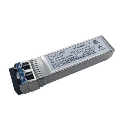 57-0000076-01 FC SFP 송수신기 XBR-000182 10GBASE-LR SFP+ 1310nm 10G LWL 광학 모듈을 두드러진 무늬로 장식하세요