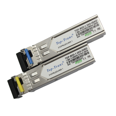 시스코 GLC-BX-20U 1.25G BIDI SFP 1310nm 1550nm 20 킬로미터 SMF 단순하 LC 송수신기