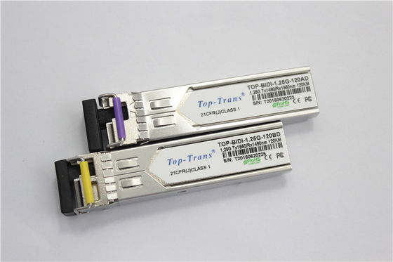 시스코 GLC-BX120-U 1.25G BIDI SFP 1490nm 1550nm 120 킬로미터 SMF 단순하 LC 송수신기