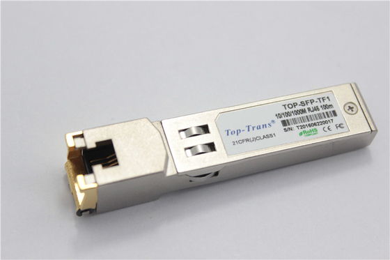 구리 RJ45 SFP 1GbE 1000BASE-T 송수신기 멜라녹스 MC3208411 Ｔ