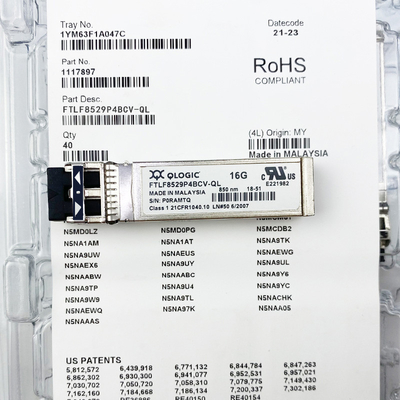 16GB 섬유 채널 850nm SFP+ 광 송수신기 모듈 큐로그릭 FTLF8529P4BCV-QL