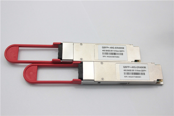 57-1000327-01 40G-QSFP-ER4 SMF 두 부분으로 되 LC 40 킬로미터 QSFP+ 광학 모듈을 두드러진 무늬로 장식하세요