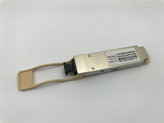 수염 QSFP-100G-SR4 적합한 850nm 100m 평행한 MMF MPO-12 광 전송부