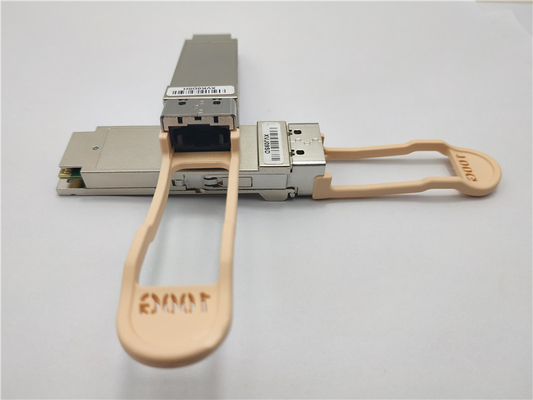 수염 QSFP-100G-PSM4 적합한 1310nm 500m 평행한 SMF MPO-12 광 전송부
