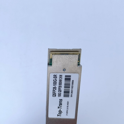 원래 수염 적합한 100GBASE-SR4 광학 모듈 QSFP28 100G 100M MPO 송수신기