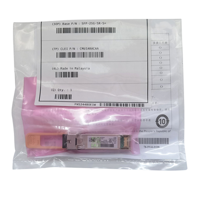 호환되는 사용된 SFP-25G-SR-S 섬유 모듈 25GBASE-SR SFP28 트랜시버