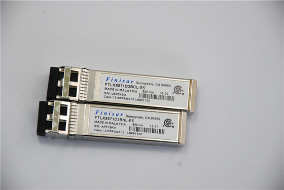 오리지널 피니사르 FTLX8571D3BNL 모듈 컴플라이언트 10Gb/S 850nm SFP+ 광학 데이터컴 트랜시버