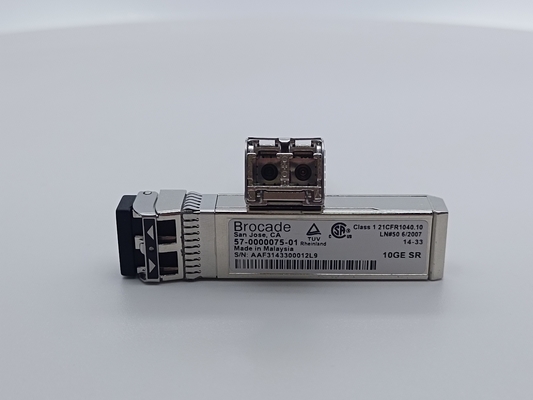 브로케이드 57-0000075-01 XBR-000180 광적 송신기 10G-SR MMF SFP+ - LC 300m 850nm DDM 모듈