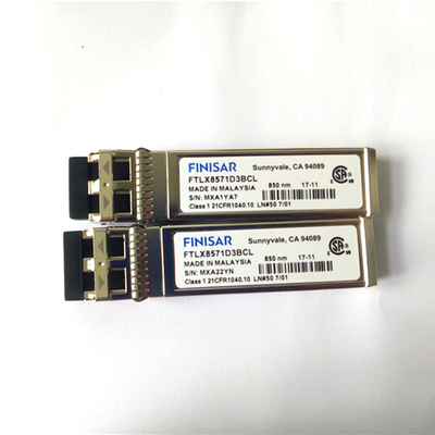 피니사르 FTLX8571D3BCL 10Gb/s 850nm 멀티모드 데이터콤 SFP+ 광 수신기 모듈