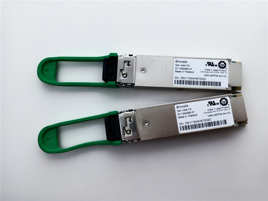 브로케이드 57-1000480-01 XBR-000285 128G QSFP28 2km 1310nm SMF 트랜시버 모듈
