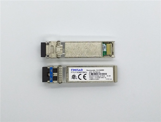 오리지널 피니사르 FTLF1436P3BCL 모듈 듀플렉스 SMF 1310nm 대역 25.78 Gb/S LC 트랜시버 모듈