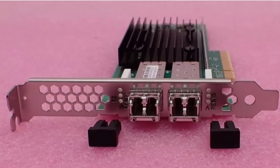 Qlogic QLE2772-SR-SP PCIe 4.0 듀얼 포트 32G 광학 SFP+ 향상된 32Gb 섬유 채널 어댑터