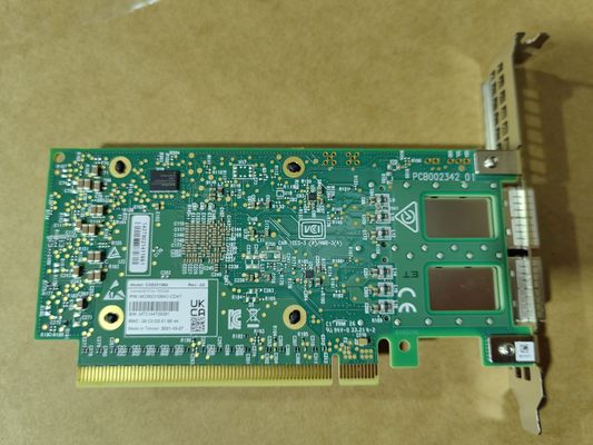 Mellanox QSFP56 네트워크 어댑터 카드 100GbE 듀얼 포트 MCX623106AC-CDAT 광섬유 장비