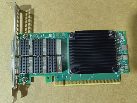 Mellanox QSFP56 네트워크 어댑터 카드 100GbE 듀얼 포트 MCX623106AC-CDAT 광섬유 장비
