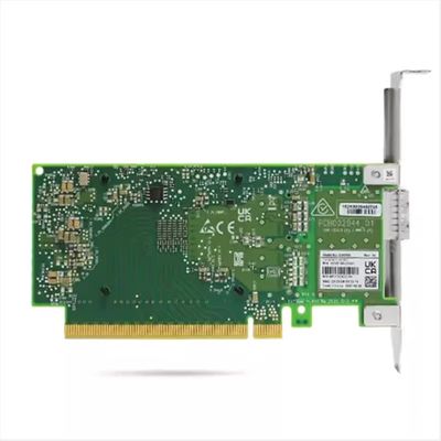 Mellanox MCX515A-CCUT QSFP28 ConnectX-5 광섬유 어댑터 단일 포트, 이더넷용 4G, 높은 브래킷, 1년 보증, DC 12V