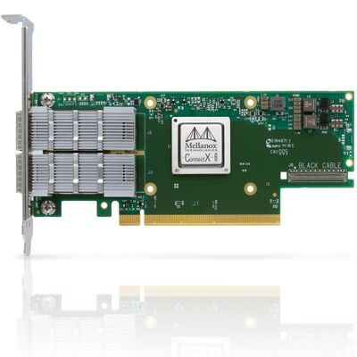 새로운 NVIDIA MCX653106A-HDAT ConnectX-6 인피니밴드 200GbE HDR 이더넷 듀얼 포트 QSFP56 PCIe4.0 X16 서버 어댑터 카드