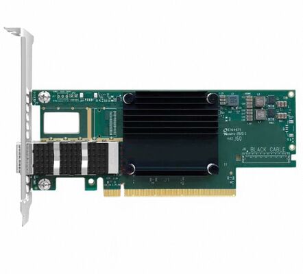 Mellanox MCX653105A-EFAT Connect X-6 VPI 어댑터 PCIe HDR100 EDR IB 및 100GbE 단일 포트 QSFP56 이더넷 네트워크 카드 재고 있음