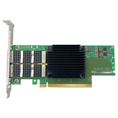 엔비디아 커넥트X-6 시리즈 이더넷 어댑터 MCX653106A-EFAT PCIe4.0 X16 내부 듀얼 포트 100Gb/s QSFP56 서버 스톡