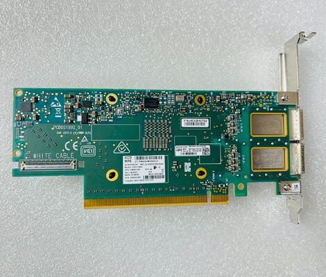 HP CX651105A 커넥트-6 VPI 100Gbps QSFP56 광섬유 서버 네트워크 어댑터 PCIe 3.0 X16 내부 이더넷 카드