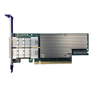 NVIDIA 커넥트-6 VPI 시리즈 MCX654106A-HCAT 이더넷 네트워크 인터페이스 카드 PCIe 3.0x16 듀얼 포트 200Gb/s QSFP56 서버