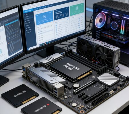 삼성 MZQL23T8HCLS-00B7C 3.84TB 엔터프라이즈 SSD PCIe 4.0 U.2 NVMe 1.4 서버 데이터 센터용