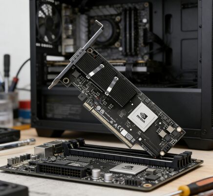 NVIDIA C8220 ConnectX-8 SuperNIC 200GbE/400GbE NDR200 InfiniBand PCIe 6.0 QSFP112 네트워크 카드