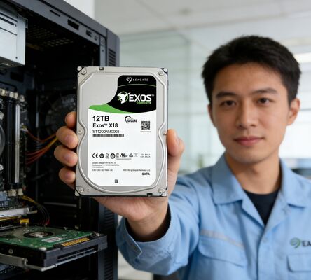 시게이트 ST12000NM000J 12TB 노트북 HDD 7200 RPM 256MB 캐시 SATA III CMR 2.5" 내부 하드 드라이브