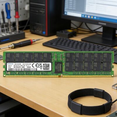 엔터프라이즈 서버용 정품 삼성 M321R8GA0PB0-CWMCJ 64GB DDR5 ECC RDIMM 288-핀