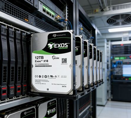 시게이트 ST12000NM000J 엑소스 X18 12TB SATA3 7200RPM 256MB 엔터프라이즈 서버 HDD
