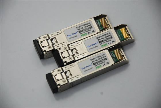 10G 광섬유 채널 CWDM  스프피  광학 모듈 40Km 송수신기 모듈을 위한 애플리케이션