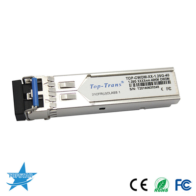 탑트렌스 CWDM SFP 광 전송부 SMF SFP 1.25G 1310nm 40 킬로미터