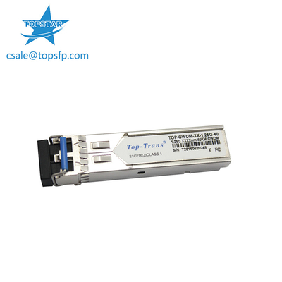 탑트렌스 CWDM SFP 광 전송부 SMF SFP 1.25G 1310nm 40 킬로미터