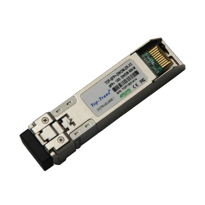 DWDM 80KM 광섬유 SFP 모듈 10G 단일 모델 LC 연결기