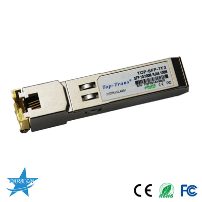 100m 10/100Base 구리 SFP 송수신기 Rj45 연결기 ROHS